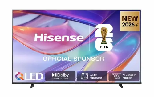 Телевизор, Hisense 43" E7S, 4K Ultra HD 3840x2160, QLED, Quantum Dot, HDR 10+, HLG, Dolby Vision, Light Sensor, Smart TV, WiFi 5GHz, WiFi Direct, BT, Anyview Cast, 3xHDMI, 2xUSB, LAN, CI+, DVB-T2/C/S2, Black