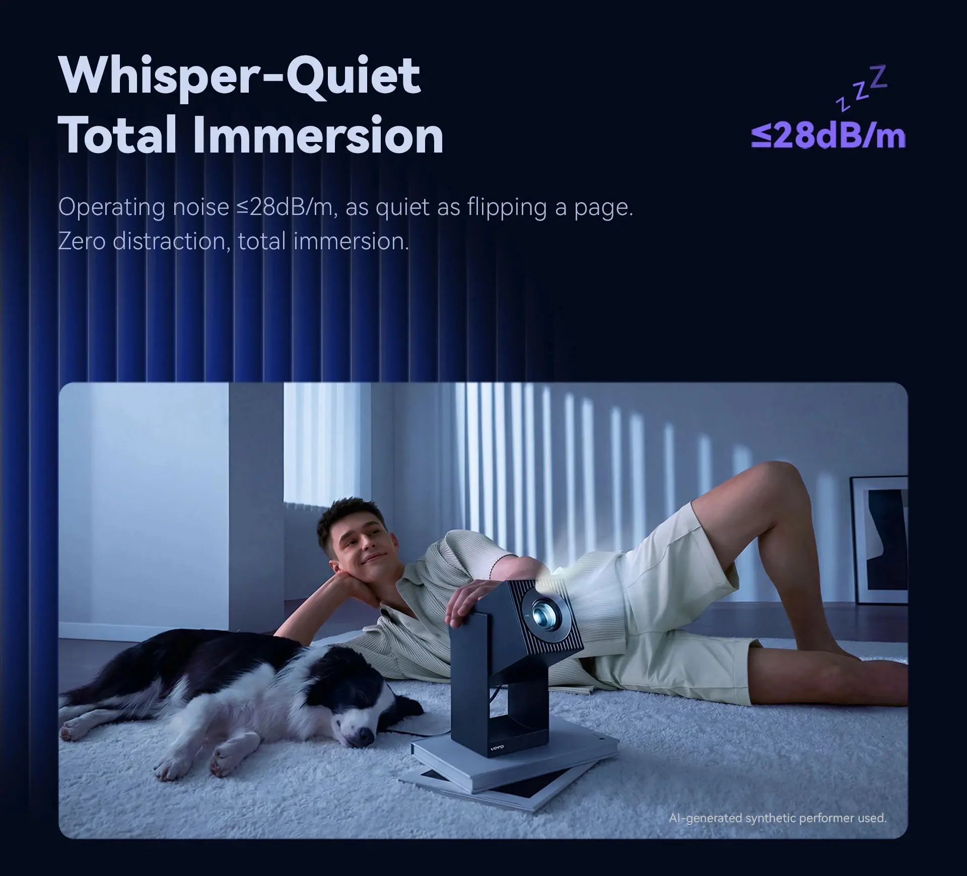Wanbo преносим смарт проектор Portable Smart Projector - Cube 2 S - Deep Night, 8K, 500 ANSI, HDR10, VIDAA OS, Dolby Audio - image 15