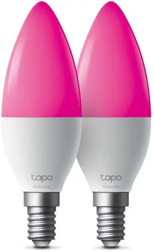 Лампа TP-Link Tapo L430C(2-pack), B38, E14,4.8W,2500-6500 K,470 lumens