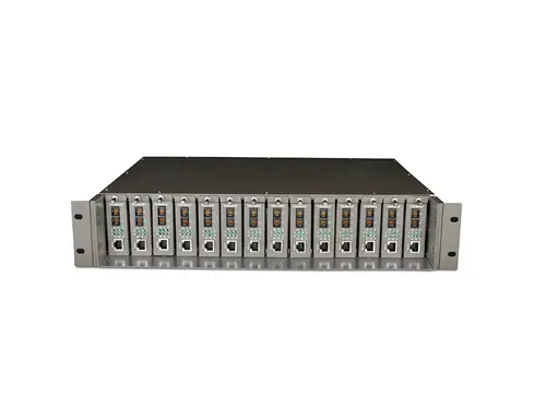 Шаси за конвертори TP-Link MC1400, 14 слота, 1x PSU, 1x PSU клетка