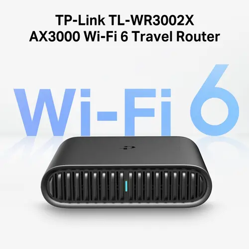 Безжичен рутер TP-LINK TL-WR3002X, AX3000 Wi-Fi 6, преносим - 5