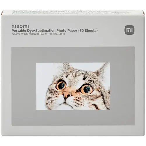 Xiaomi Portable Dye-Sublimation Photo Paper Stickers (50 Sheets)
