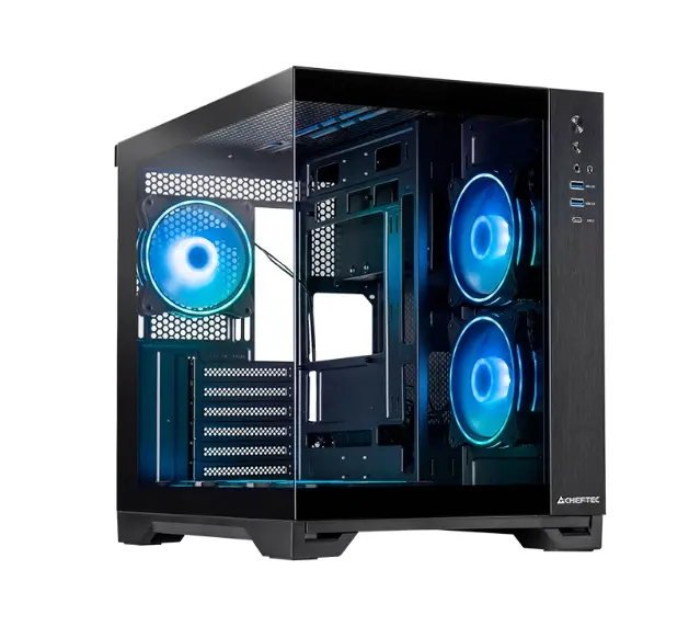 Кутия за компютър, Chieftec Visio + Chieftec Iceberg 240 RGB + Chieftec Vega 850W ATX 3.1