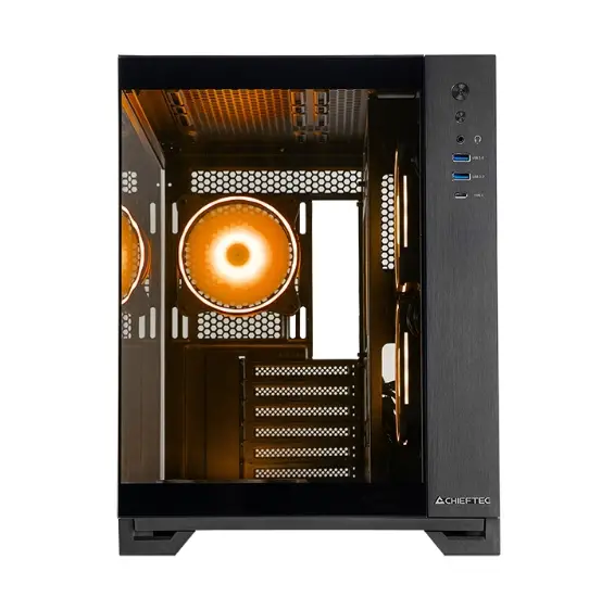 Кутия за компютър, Chieftec Visio + Chieftec Iceberg 240 RGB + Chieftec Vega 850W ATX 3.1 - image 1