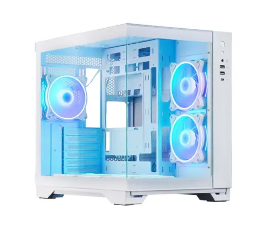 Кутия за компютър, Chieftec Visio White + Chieftec Iceberg 240 RGB White + Chieftec Vega 850W ATX 3.1 White