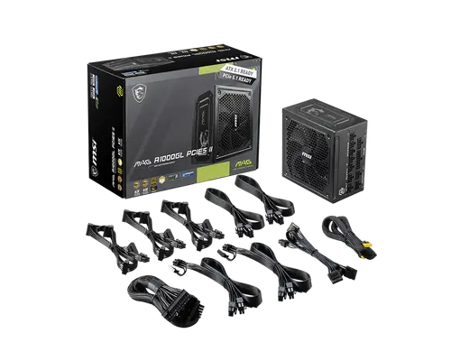 Кутия за компютър, PSU MSI MAG A1000GL PCIE5 II - 5
