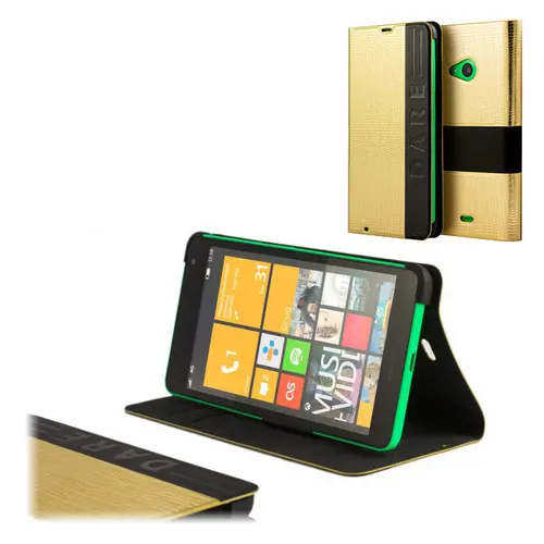 FLIP COVER LUMIA 535 GOLD SKIN - 1