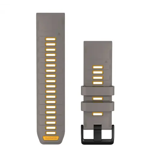 Garmin QuickFit® 26 Silver Grey/Yellow Flare силиконова каишка 010-14508-02