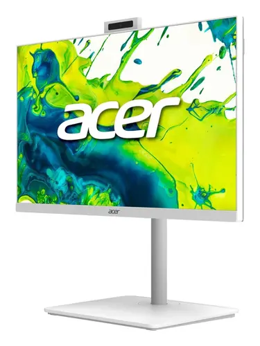 Настолен компютър - всичко в едно, Acer Aspire C27-A, 27'' FHD IPS AiO 120Hz, Intel Core i5-13420H (up to 4.60GHz, 12MB), 16GB DDR4 (1 slot free), 512GB SSD, no DVD, Intel UHD, HDMI, RG-45, WiFi 6, BT 5.0, Glan, Ergo stand w Height Adj., 5MPCam+mic, KBD& Mouse Wireless, NO OS, White - 3