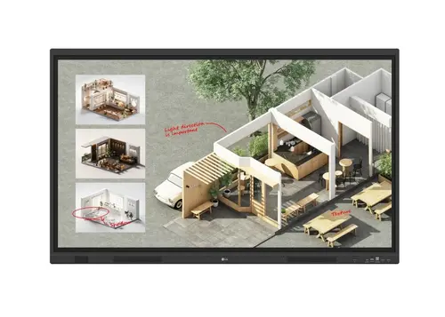 Интерактивен дисплей, LG CreateBoard 65TR3DQ-B, 65" VA 4K UHD 3,840x2,160, MT 50 Points, Andorid 14, Wireless ScreenShare, 400 nit, CR 5000:1, RT 6.5ms, Landscape, HDMI, DP, USB-C, USB3.0, Wi-Fi, Bluetooth 5.3, Speaker (20W x 2), RS232C, RJ45, RGB, Audio In/Out, PIP / PBP, Bl - 1