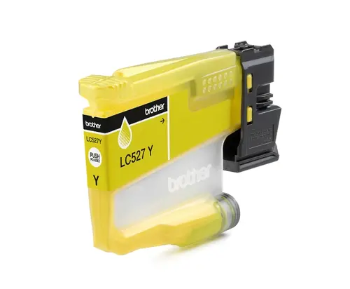 Консуматив, Brother LC527Y Yellow Ink Cartridge for MFCJ5010DW/MFCJ5110DW - 900 page yield - 2