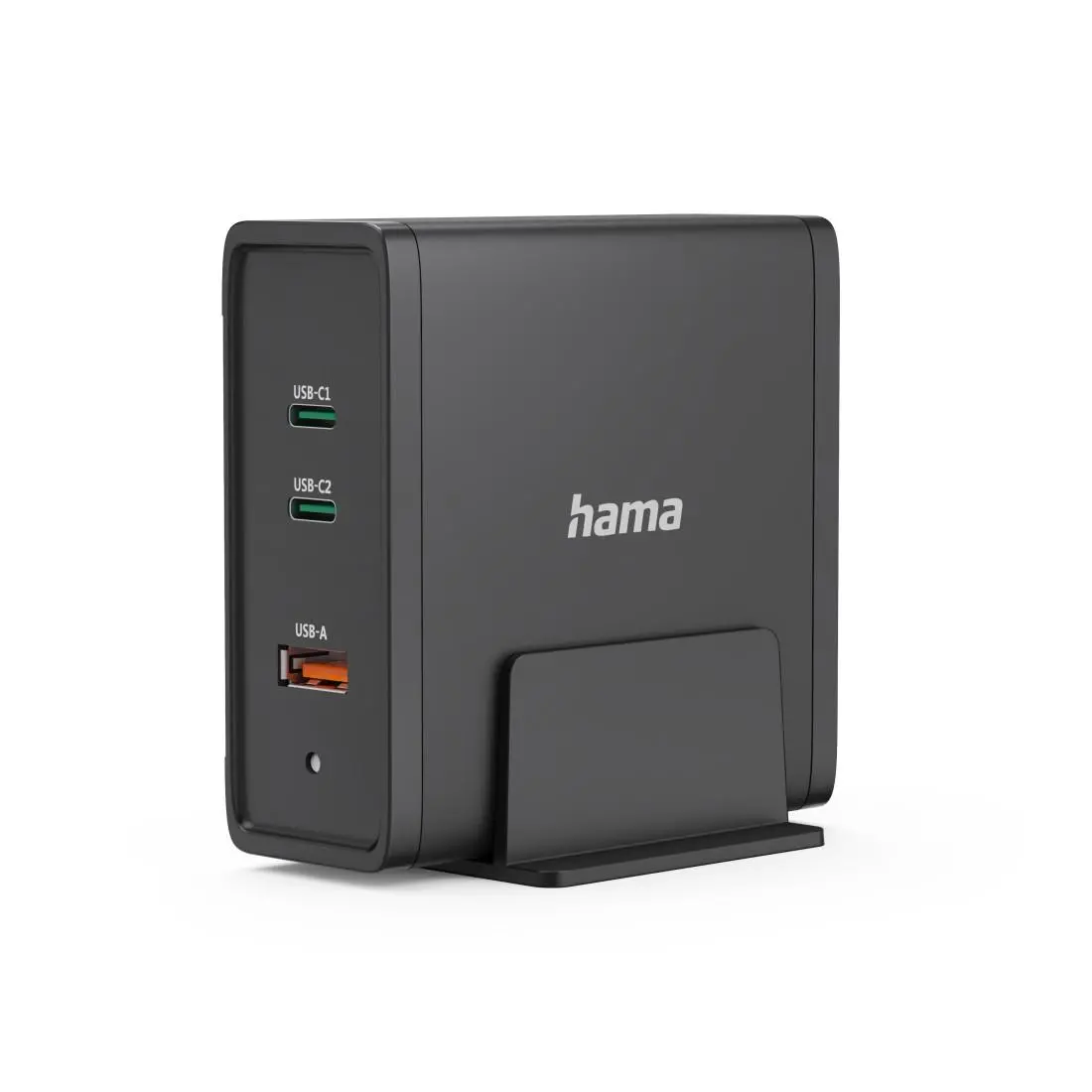 HAMA Зарядна станция 140W, USB-C, 3 порта, GaN, Power Delivery (PD) - image 2