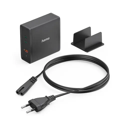 HAMA Зарядна станция 140W, USB-C, 3 порта, GaN, Power Delivery (PD) - 10