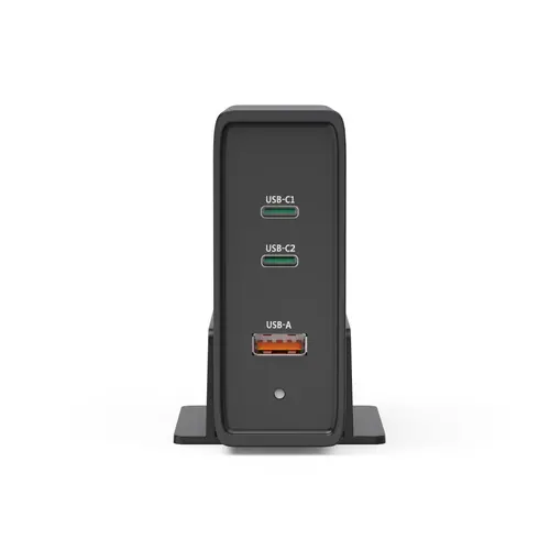 HAMA Зарядна станция 140W, USB-C, 3 порта, GaN, Power Delivery (PD) - 1