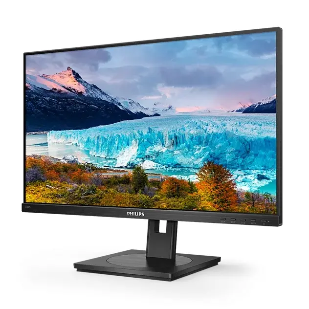 Монитор, Philips 242S1AE, 23.8" IPS WLED, 1920x1080@100Hz, 4ms GtG, 300cd m/2, 1000:1, 50m:1 DCR, Adaptive Sync, FlickerFree, Low Blue Mode, 2Wx2, Tilt, Height Adjust, Pivot, Swivel, D-SUB, DVI, HDMI, DP - image 1