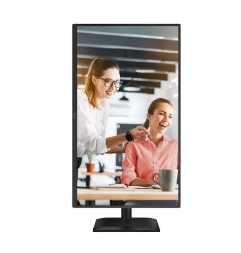Монитор, AOC Q27E4CV, 27" IPS WLED, 2560x1440@120Hz, 4ms GtG, 1ms MPRT, 350cd m/2, 1500:1, 50M:1 DCR, Adaptive Sync, FlickerFree, Anti-Blue light, 2Wx2, Tilt, Height Adjust, Pivot, Swivel, HDMI, DP, USB hub, RJ45 - 3