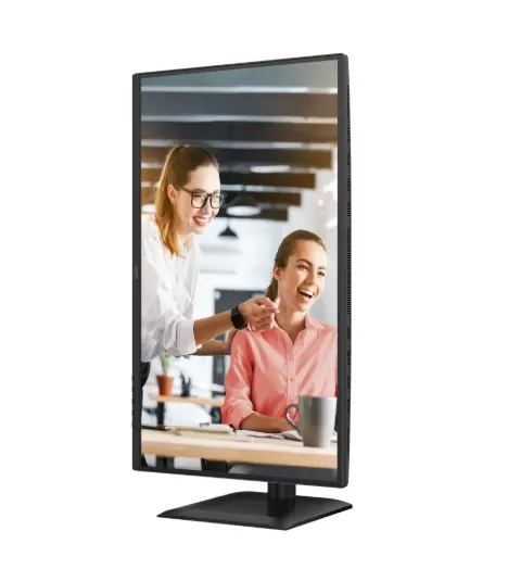 Монитор, AOC Q27E4CV, 27" IPS WLED, 2560x1440@120Hz, 4ms GtG, 1ms MPRT, 350cd m/2, 1500:1, 50M:1 DCR, Adaptive Sync, FlickerFree, Anti-Blue light, 2Wx2, Tilt, Height Adjust, Pivot, Swivel, HDMI, DP, USB hub, RJ45 - image 4