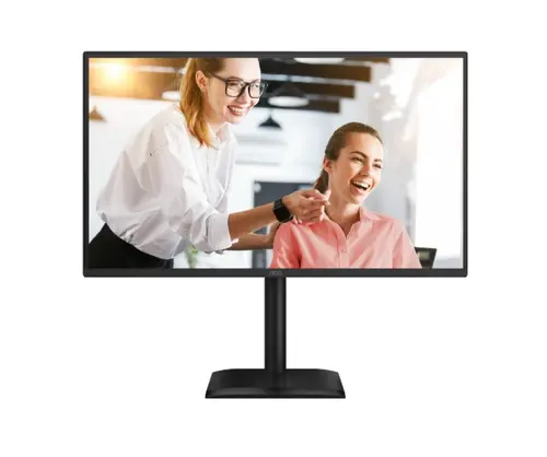 Монитор, AOC Q27E4CV, 27" IPS WLED, 2560x1440@120Hz, 4ms GtG, 1ms MPRT, 350cd m/2, 1500:1, 50M:1 DCR, Adaptive Sync, FlickerFree, Anti-Blue light, 2Wx2, Tilt, Height Adjust, Pivot, Swivel, HDMI, DP, USB hub, RJ45 - 1