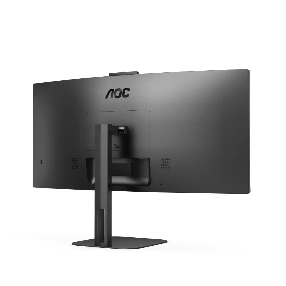 Монитор, AOC CU34V5CW/BK, 34" Curved 1500R, VA, WLED, 3440x1440@100Hz, 4ms GtG, 1ms MPRT, 300cd m/2, 3000:1, 20M:1 DCR, Adaptive Sync, FreeSync, Low Blue Light, 5Wx2, 2MP Webcam, Tilt, Height Adjust, Swivel, HDMI, DP, USB hub - image 4
