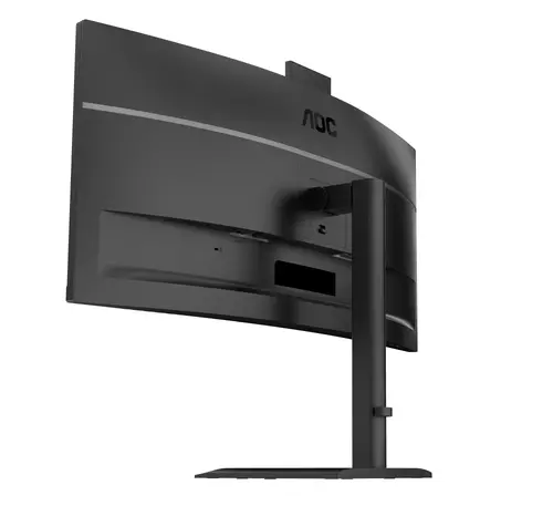 Монитор, AOC CU34E4CW, 34" Curved 1500R, VA, WLED, 3440x1440@120Hz, 4ms GtG, 1ms MPRT, 350cd m/2, 3500:1, 50M:1 DCR, Adaptive Sync, FlickerFree, Anti-Blue Light, 5Wx2, Webcam 5MP, Tilt, Height Adjust, Swivel, 2xHDMI, DP, USB hub, KVM, RJ45 - 8