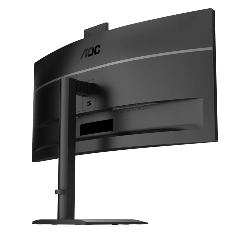 Монитор, AOC CU34E4CW, 34" Curved 1500R, VA, WLED, 3440x1440@120Hz, 4ms GtG, 1ms MPRT, 350cd m/2, 3500:1, 50M:1 DCR, Adaptive Sync, FlickerFree, Anti-Blue Light, 5Wx2, Webcam 5MP, Tilt, Height Adjust, Swivel, 2xHDMI, DP, USB hub, KVM, RJ45 - image 8