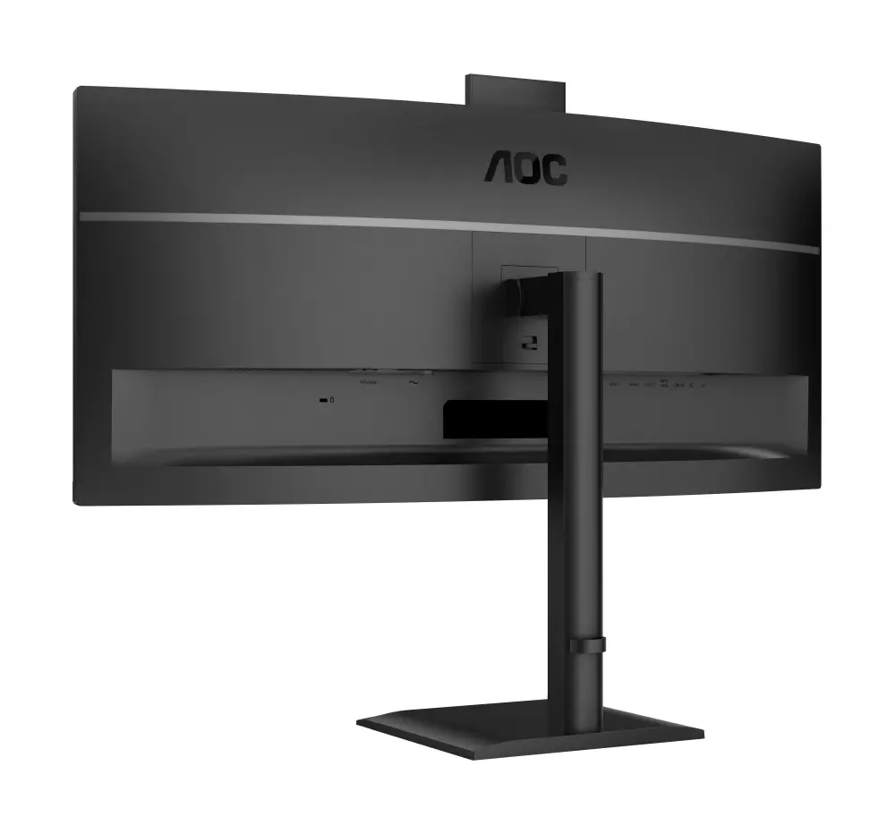 Монитор, AOC CU34E4CW, 34" Curved 1500R, VA, WLED, 3440x1440@120Hz, 4ms GtG, 1ms MPRT, 350cd m/2, 3500:1, 50M:1 DCR, Adaptive Sync, FlickerFree, Anti-Blue Light, 5Wx2, Webcam 5MP, Tilt, Height Adjust, Swivel, 2xHDMI, DP, USB hub, KVM, RJ45 - image 9