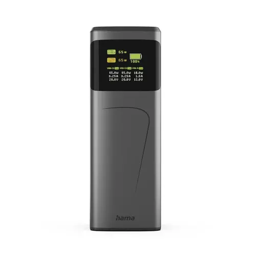 HAMA Външна батерия “High Power”, 65 W, 20000 mAh, 2x USB-C, USB-A, Fast Charging - 3