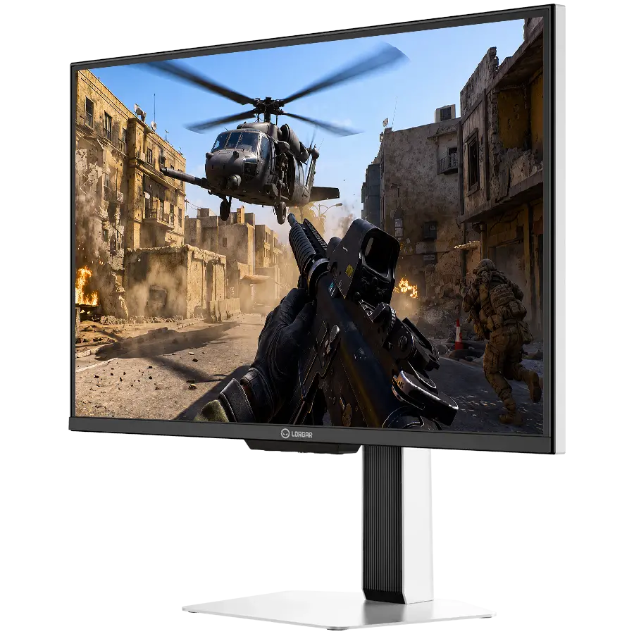 24.5" Flat IPS Dual LED 1920*1080@400Hz HAS, 2*HDMI2.0+2*DP1.4+Audio out, HDMI cable*1+DP cable*1+Adapter*1+Power cable*1, HDR600 Ready+MPCS+MPRT 0.5ms, White, 3 years - image 1