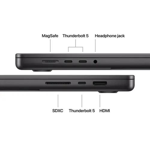 Лаптоп, Apple 16-inch MacBook Pro: Apple M5 Pro chip with 18-core CPU and 20-core GPU, 24GB, 1TB SSD - Space Black - 4