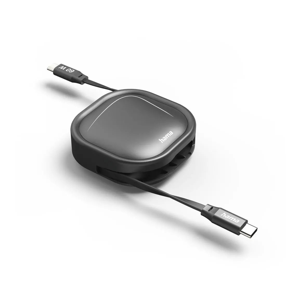 HAMA Прибиращ се кабел за зареждане, USB-C - USB-C, 60 W, 1 м - image 11