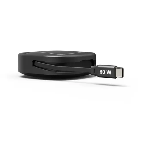HAMA Прибиращ се кабел за зареждане, USB-C - USB-C, 60 W, 1 м - 7