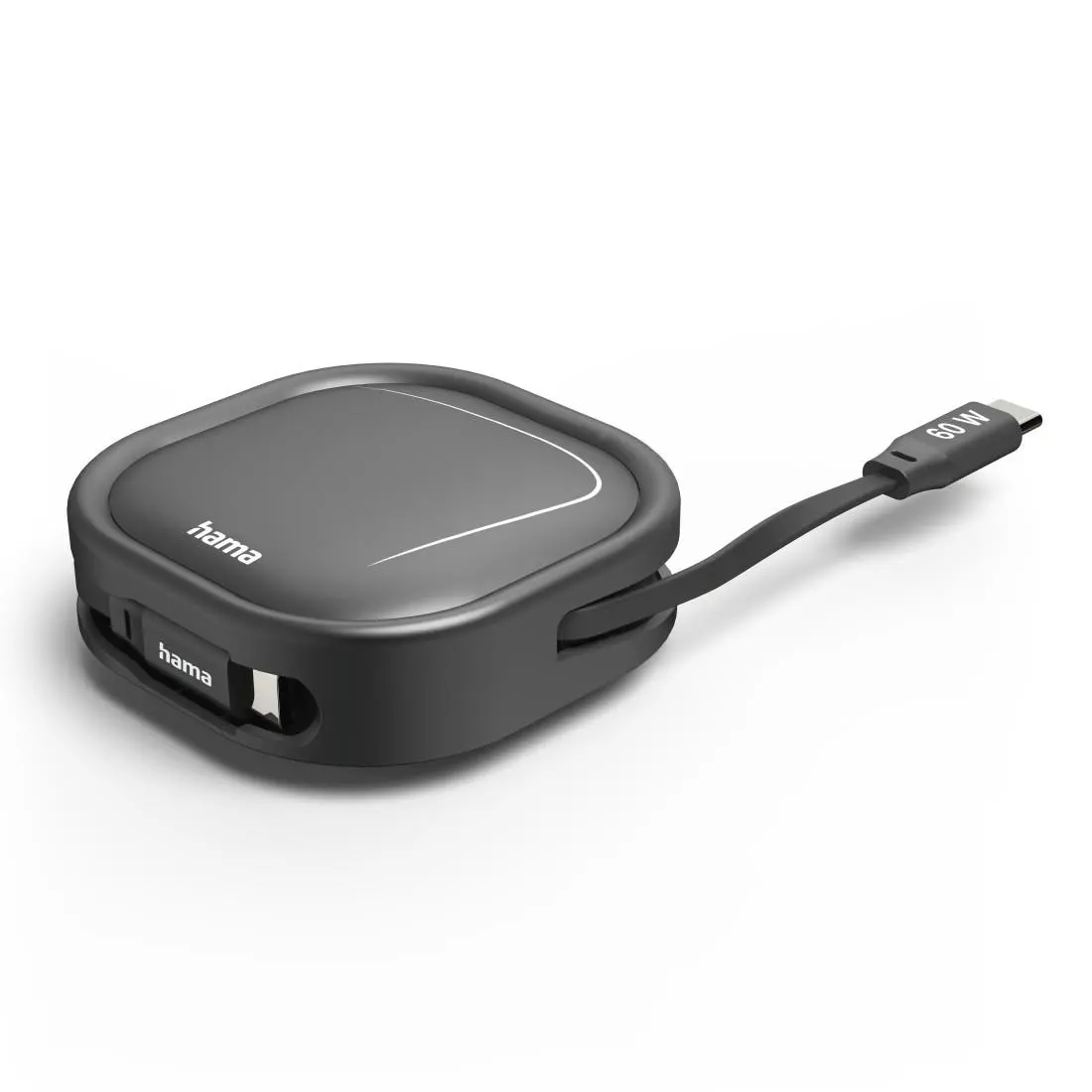 HAMA Прибиращ се кабел за зареждане, USB-C - USB-C, 60 W, 1 м - image 9