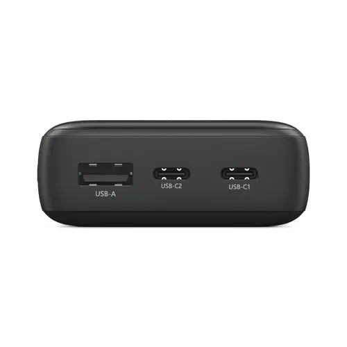 HAMA Външна батерия "PD10-W20", 10000 mAh, 3 изхода: 2 x USB-C, USB-A, Бързо зареждане - 10