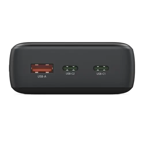 HAMA Външна батерия "PD20-W20", 20000 mAh, 3 изхода: 2 x USB-C, USB-A, Бързо зареждане - 2