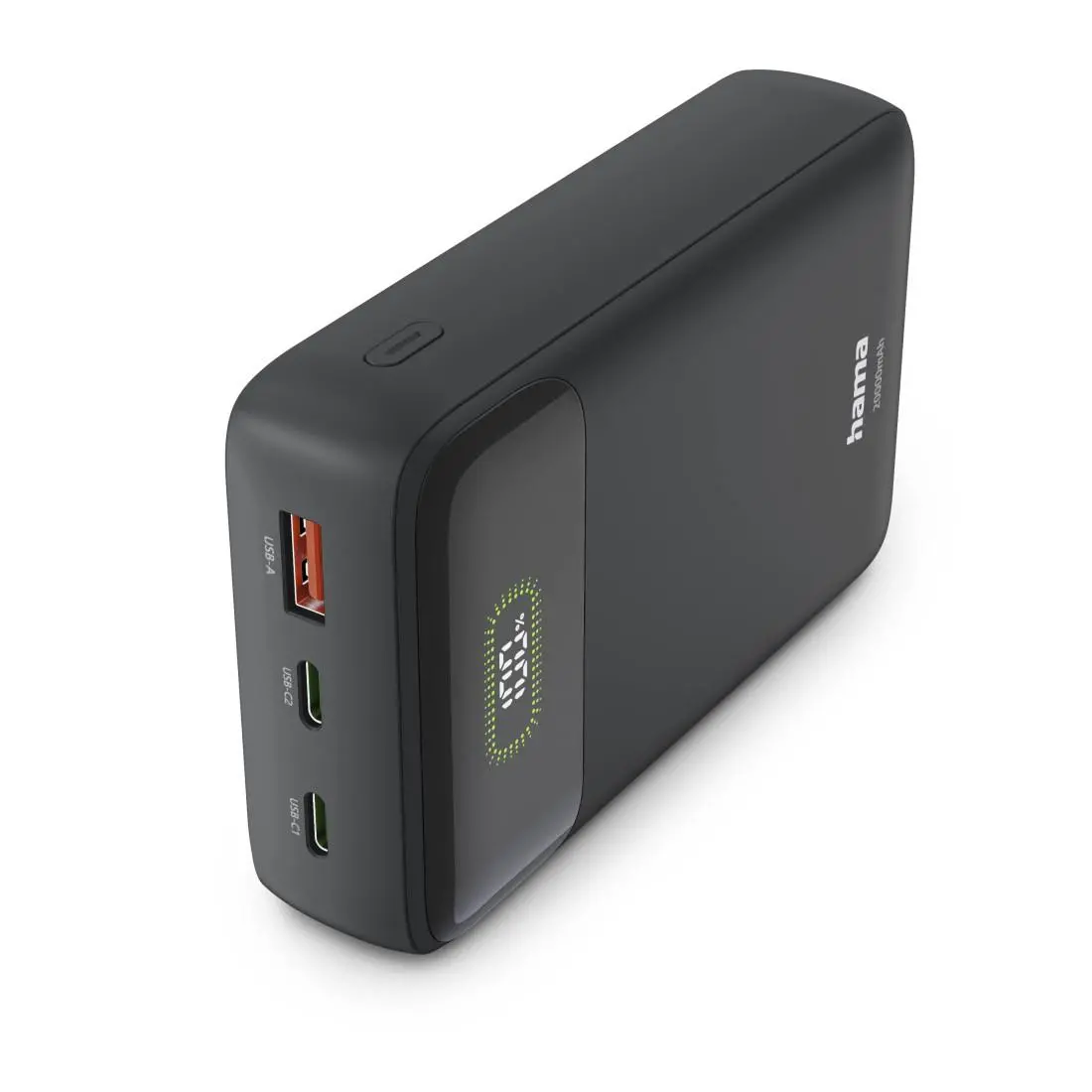 HAMA Външна батерия "PD20-W20", 20000 mAh, 3 изхода: 2 x USB-C, USB-A, Бързо зареждане - image 6