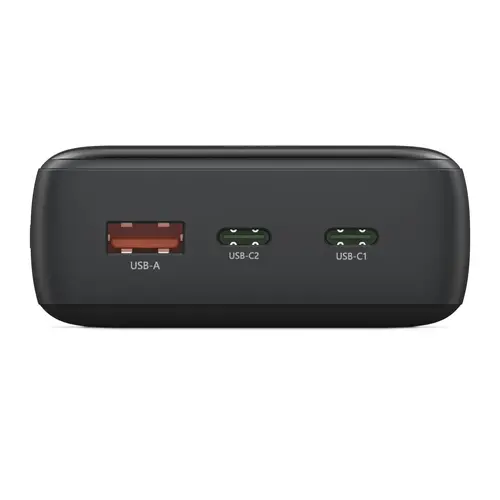 HAMA Външна батерия "PD20-W20", 20000 mAh, 3 изхода: 2 x USB-C, USB-A, Бързо зареждане - 10