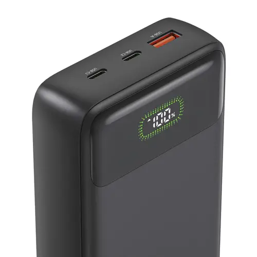 HAMA Външна батерия "PD27-W65", 27000 mAh, Изходи: 2xUSB-C, USB-A, Бързо зареждане - 9