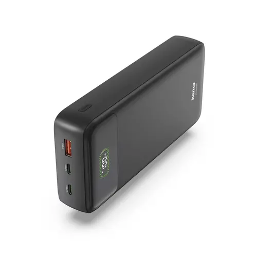 HAMA Външна батерия "PD27-W65", 27000 mAh, Изходи: 2xUSB-C, USB-A, Бързо зареждане - 1
