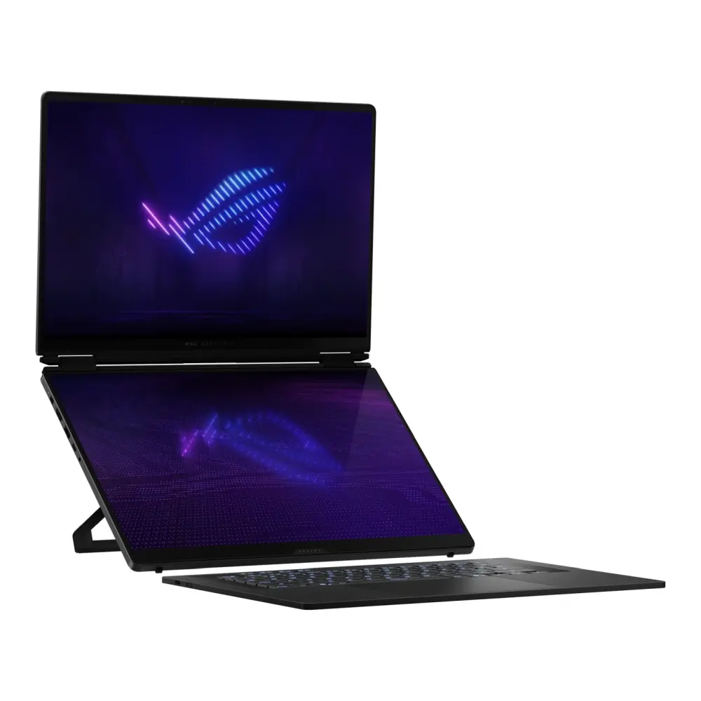Лаптоп, Asus ROG Zephyrus Duo 16, GX651AX-SR086X, Intel Ultra 9 16.0 OLED WQXGA+(WQ+) 2880X1800 16:10 Bend+500nits(HDR 1100nits) Glare DCI-P3:100%,120 HzLPDDR5X 64GB (onbd) ,2TB G4,RTX5090 24 GB G5,Wi-Fi 7 ,Backlit Kbd 1-Zone RGB, Windows 11 Pro,Stell - image 3