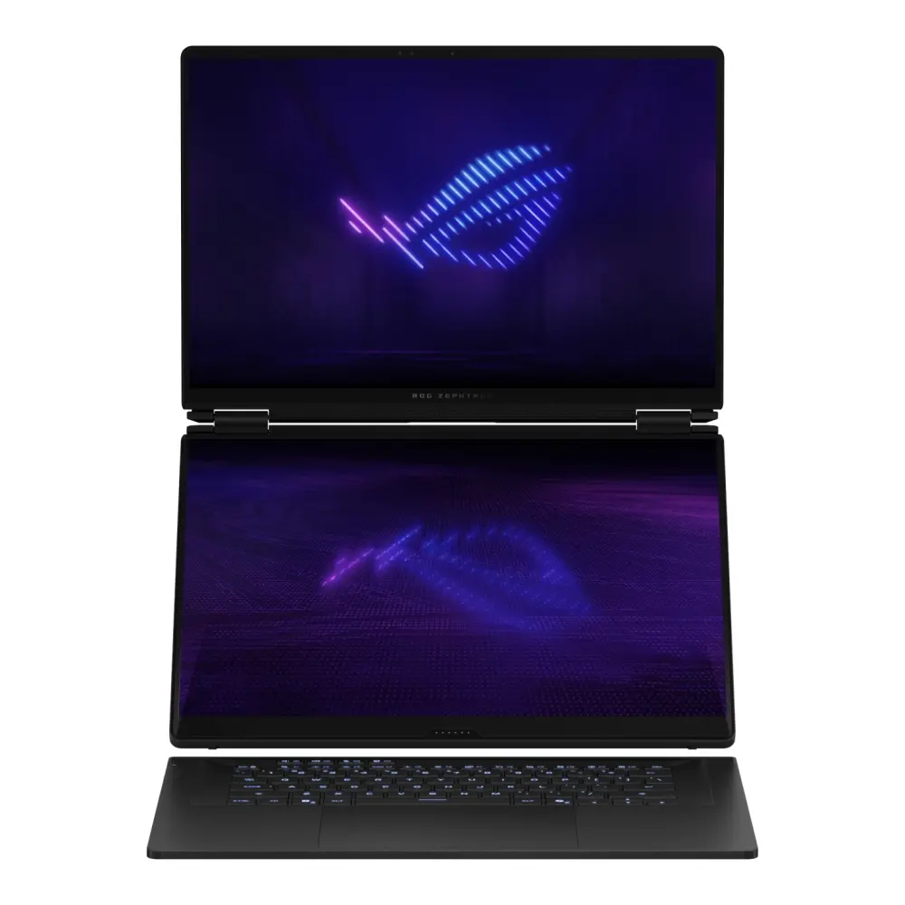 Лаптоп, Asus ROG Zephyrus Duo 16, GX651AX-SR086X, Intel Ultra 9 16.0 OLED WQXGA+(WQ+) 2880X1800 16:10 Bend+500nits(HDR 1100nits) Glare DCI-P3:100%,120 HzLPDDR5X 64GB (onbd) ,2TB G4,RTX5090 24 GB G5,Wi-Fi 7 ,Backlit Kbd 1-Zone RGB, Windows 11 Pro,Stell - image 4