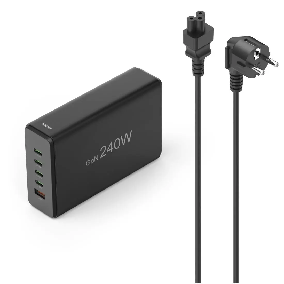 HAMA Зарядна станция 240 W, GaN, Fast Charger, 4 x USB-C, 1 x USB-A, PD - image 11