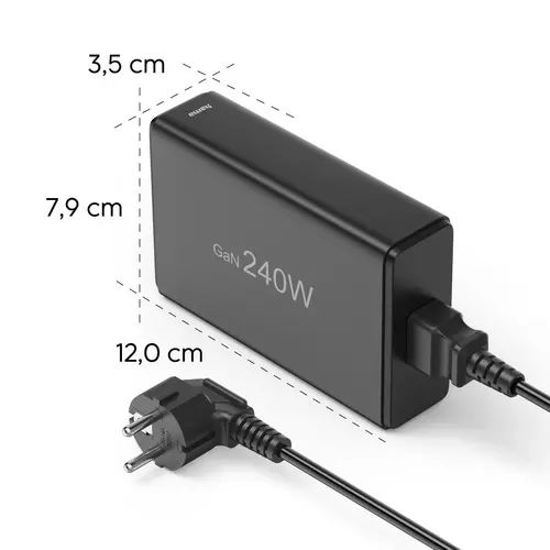 HAMA Зарядна станция 240 W, GaN, Fast Charger, 4 x USB-C, 1 x USB-A, PD - 15