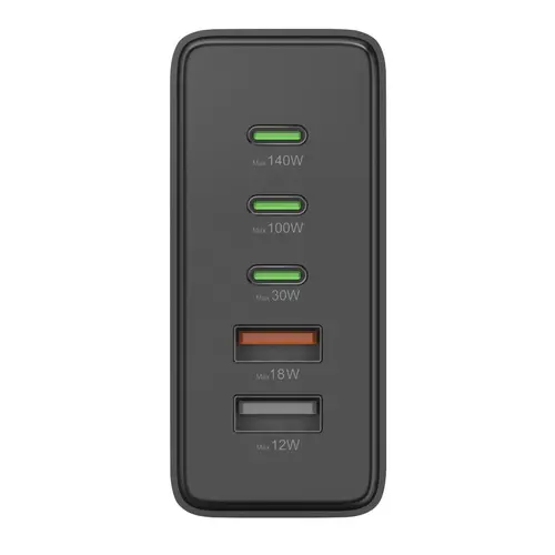 HAMA Зарядна станция 140 W, GaN, Fast Charger, 3 x USB-C, 2 x USB-A, PD - 14