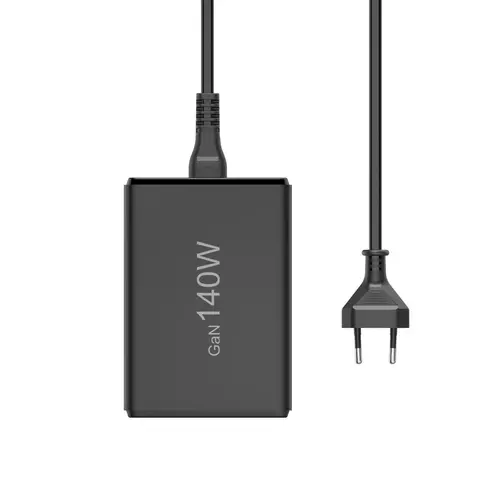 HAMA Зарядна станция 140 W, GaN, Fast Charger, 3 x USB-C, 2 x USB-A, PD - 4
