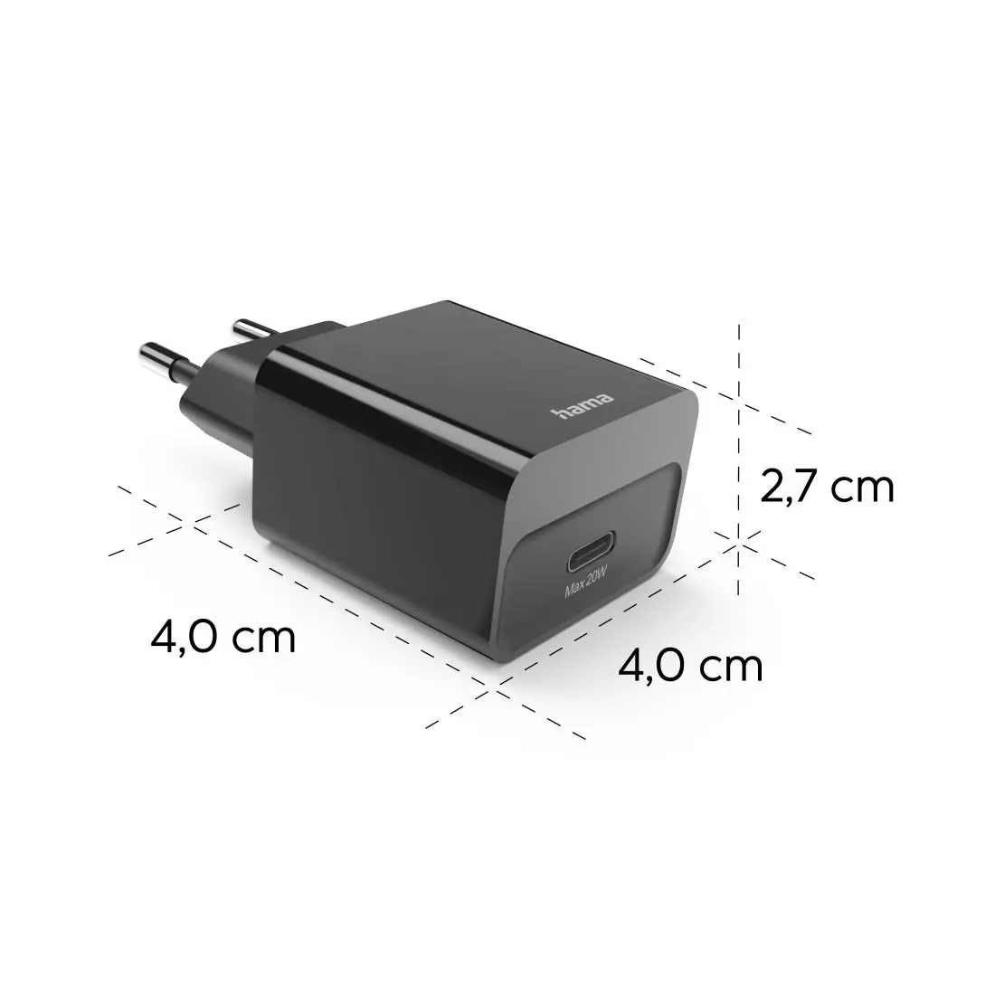 HAMA Бързо зарядно, USB-C, PD, 20 W, черно - image 12