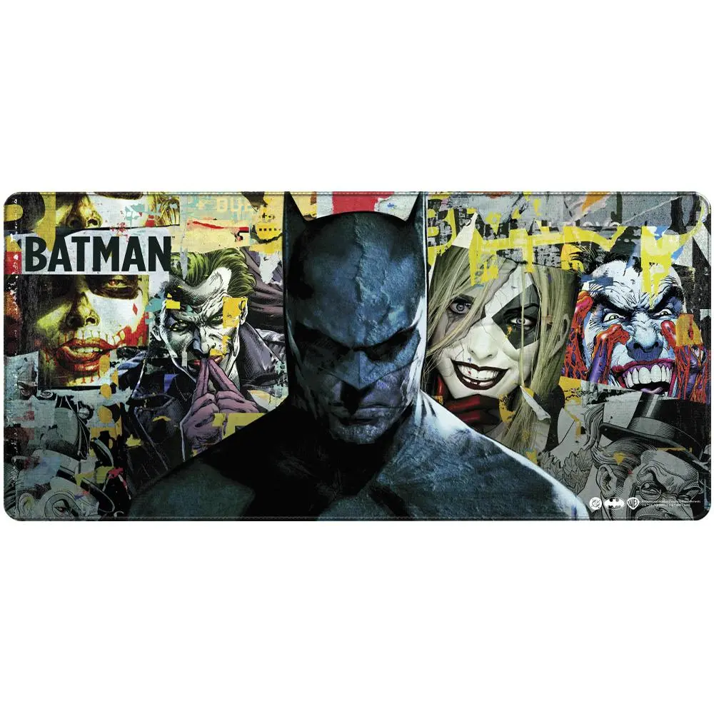 Mousepad gaming DC Batman: Torn Collage - Batman and Villains, XL