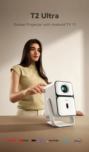 Wanbo преносим смарт проектор Portable Smart Projector - T2 Ultra - White, 500 ANSI, Android TV 11 OS - 13