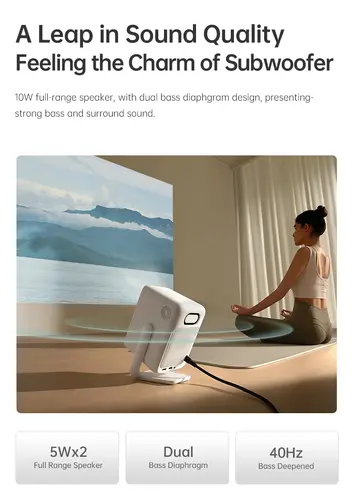 Wanbo преносим смарт проектор Portable Smart Projector - T2 Ultra - White, 500 ANSI, Android TV 11 OS - 15