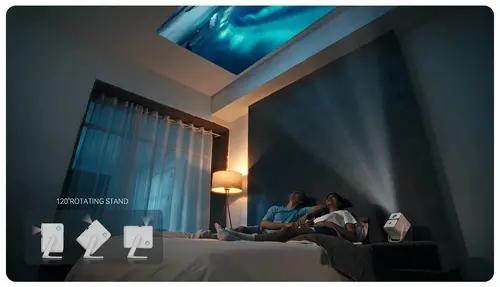 Wanbo преносим смарт проектор Portable Smart Projector - T2 Ultra - White, 500 ANSI, Android TV 11 OS - 4