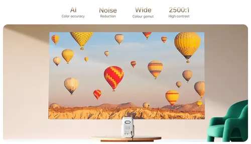 Wanbo преносим смарт проектор Portable Smart Projector - T2 Ultra - White, 500 ANSI, Android TV 11 OS - 7